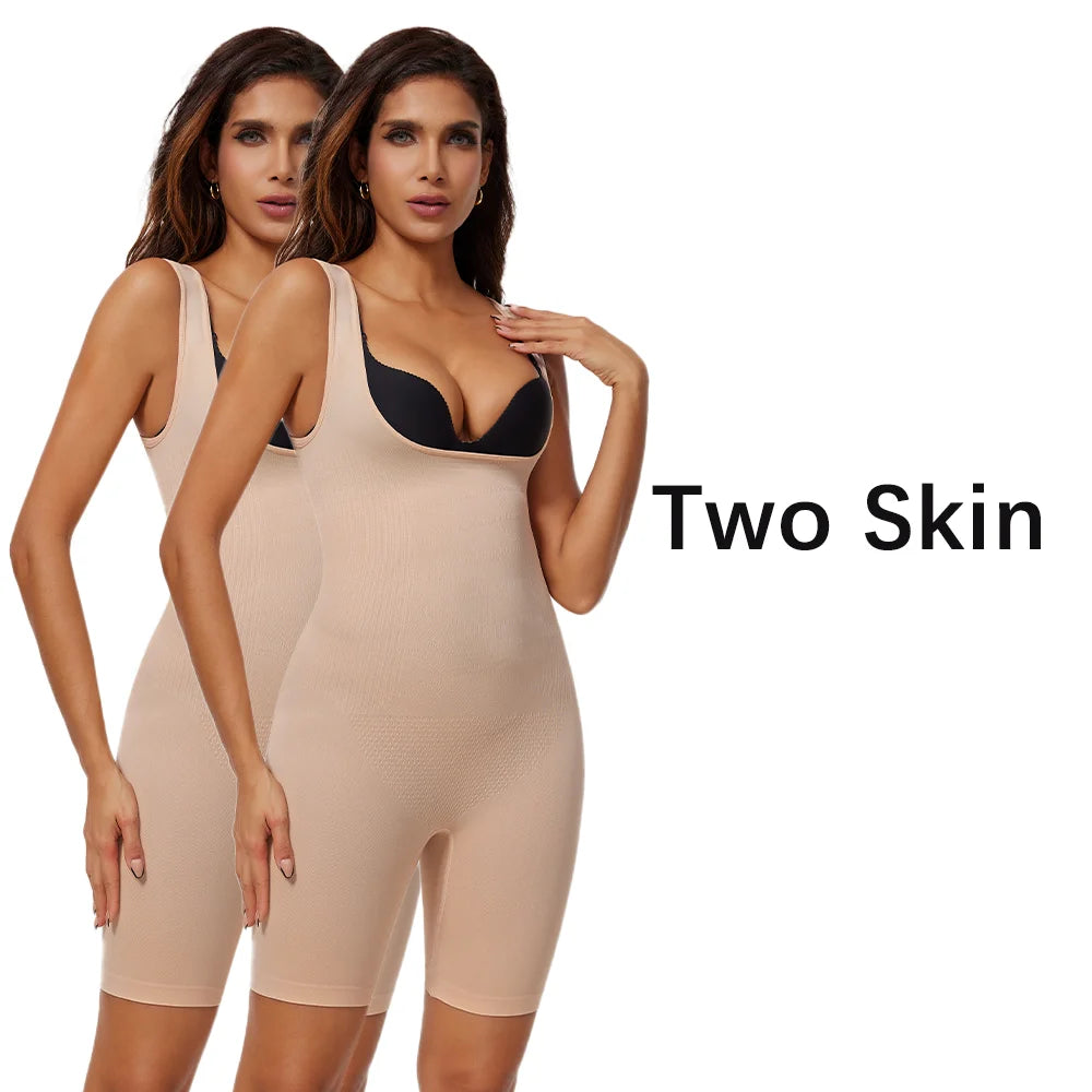 Women Tighten Up Breast Bodysuit Boxer Briefs Underwear Shapewear Butt Lifter New Tummy Control Body Shaper Slimming Bodysuits