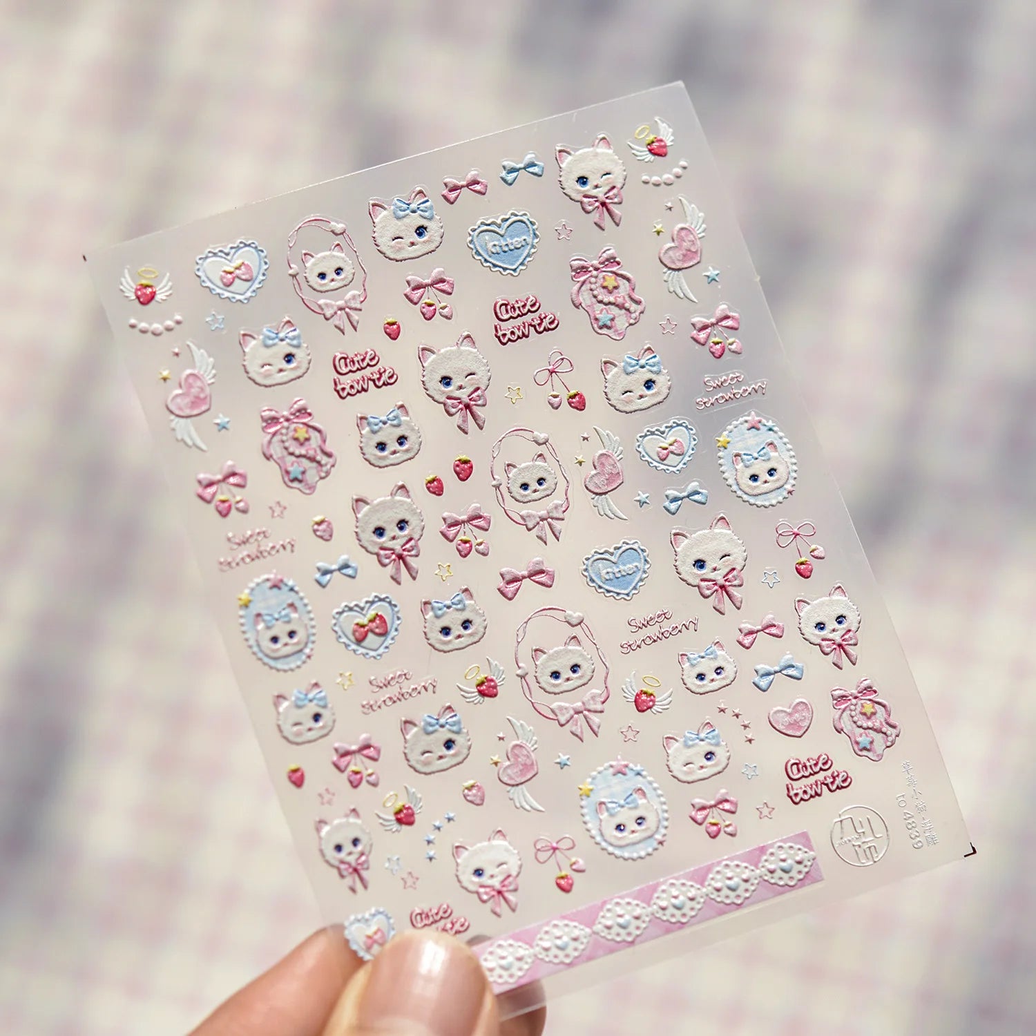 1pcs Dream Flower Window Shell Light Nail Art Stickers Japanese Flower Self Adhesive Stickers Press On Nails Decoration Decals