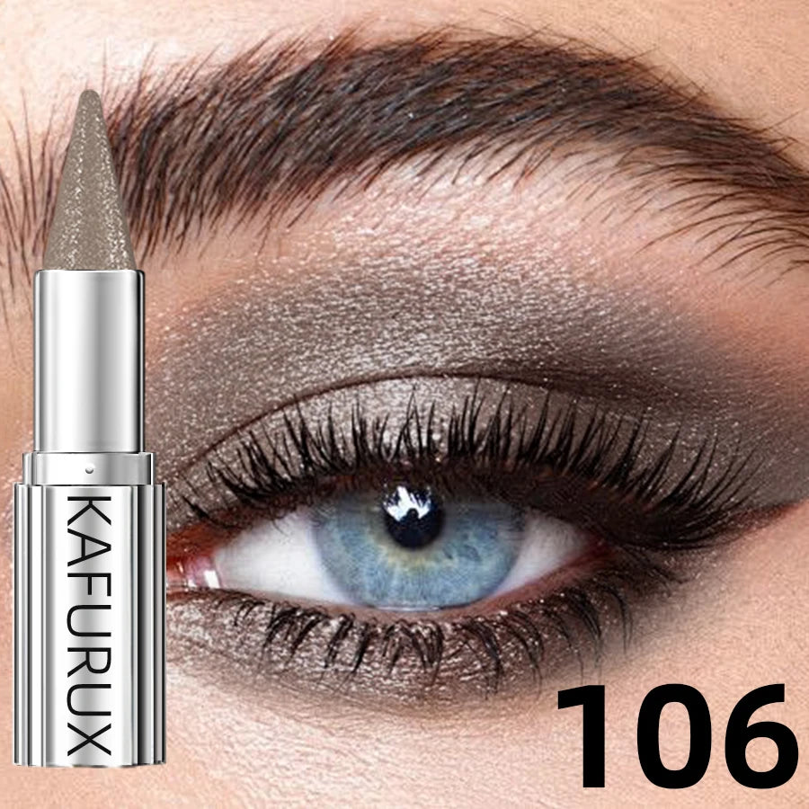 12 Colors Metallic White Black Purple Eyeshadow Pencil Glitter 1pc  Liner Pen Highligter Long Lasting Blue Cream Eye Shadow