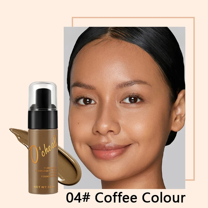 O'cheal Liquid Foundation Cream Oil-Control Matte BB Cream Concealer High Coverage Brighten Skin Waterproof  Facial Cosmetics