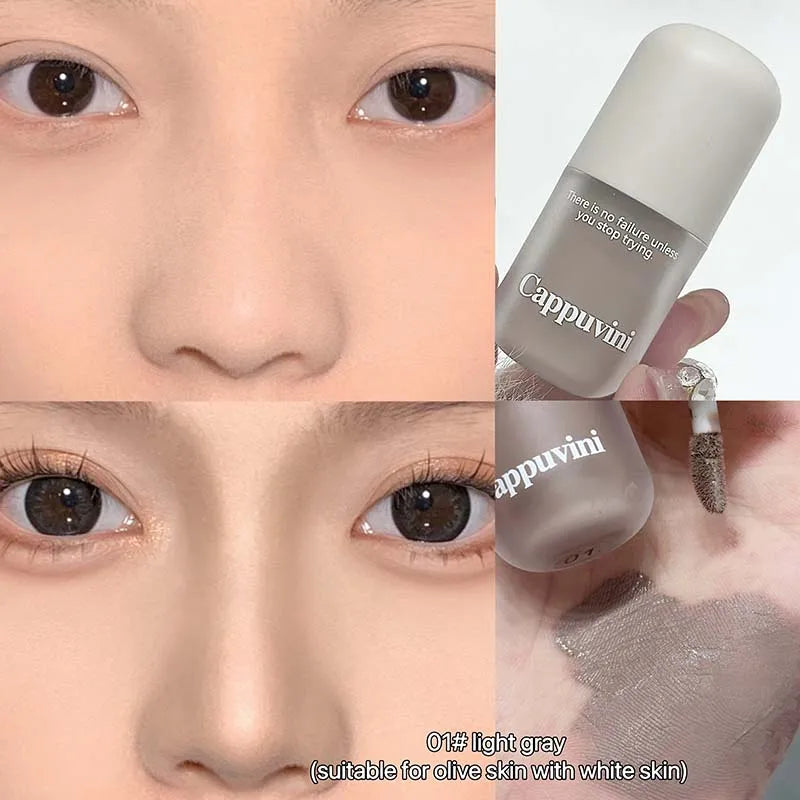 Grey Brown Facial Contour Shadow Cream Natural Nude Makeup Liquid Contouring Stick 3D Nose Shadow Brightening Bronzers Cosmetic