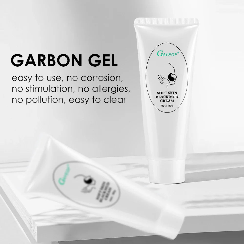 Carbon Gel Black Face Cream Mask Facial Deep Cleaning Support Laser Active Nano Toner Skin Rejuvenation Whitening Care Tools