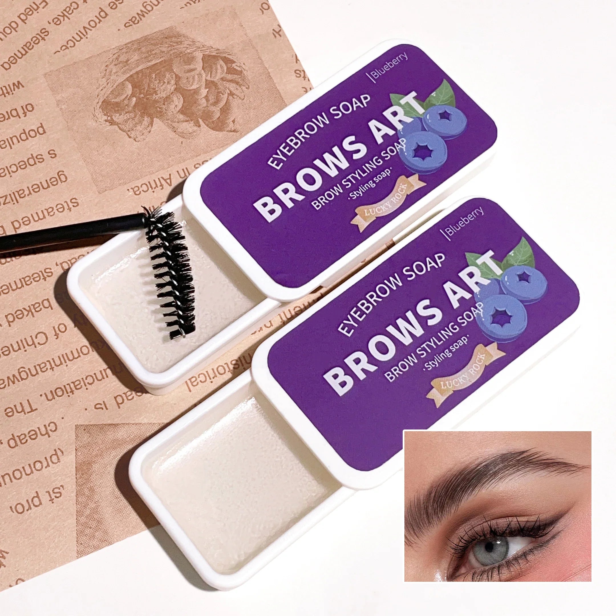 Long-Lasting Eyebrow Styling Gel with 3D Feathery Wild Brow Setting - Waterproof and Easy to Apply