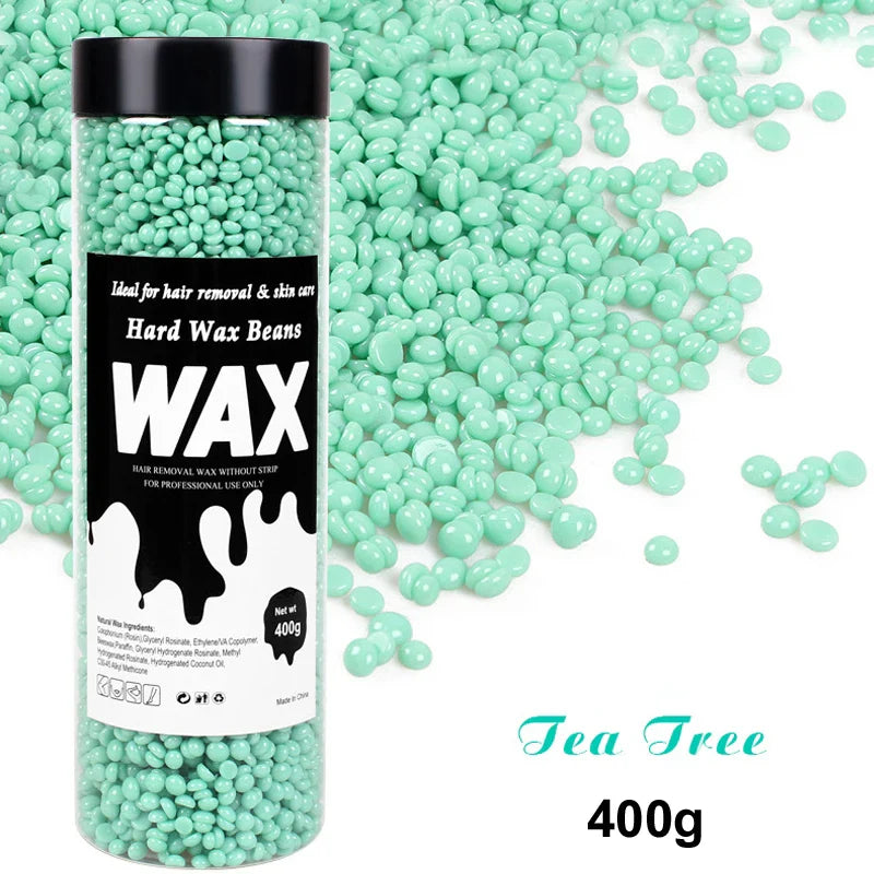 200g/400g Depilatory Wax Beans for Heating hard Wax Machine Hot Film Painless Waxing Beads Bikini Face Legs Body Hair Removal