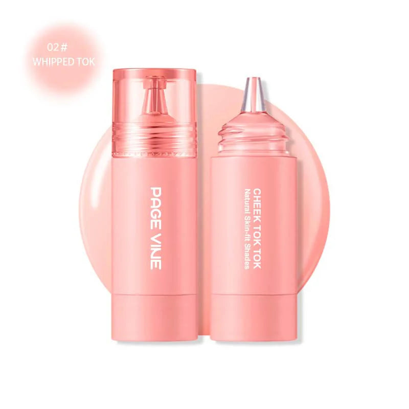 PAGE VINE Liquid Blush Longlasting Velvet Ink Blusher Brightening Natural Matte Rouge Multi-Purpose Cheek Makeup Cosmetics
