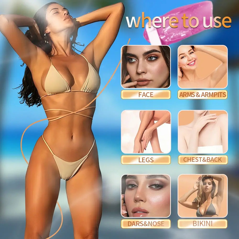 100g/400g Depilatory Wax Beans for Heating hard Wax Machine Hot Film Painless Waxing Beads Bikini Face Legs Body Hair Removal