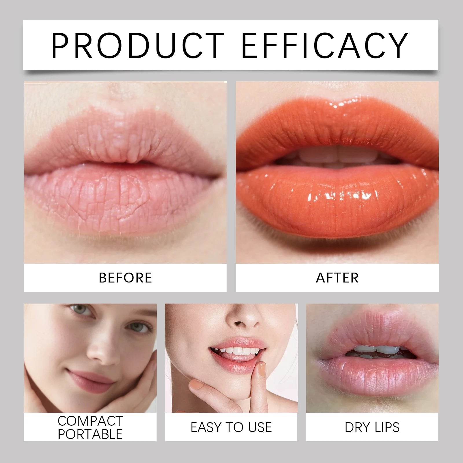 zephoco Lip Plumping Serum Hydrating Gloss Treatment For Dry Chapped Lips Moisturizing Care Volumizing Enhancer Soft Smooth
