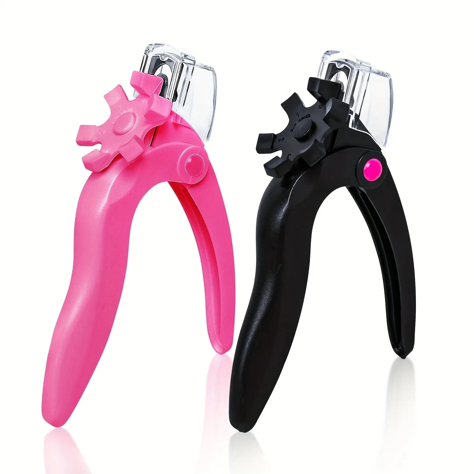 1PC U-Shaped Nail Scissors Acrylic Nail Clipper Adjustable False Nail Tip Cutter Trimmer Manicure with Stainless Steel Nail File