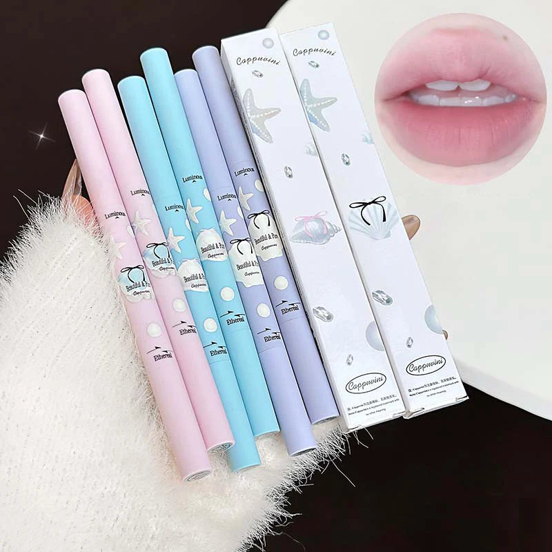 Mist Pink Peach Matte Lipliner Pen Waterproof Plumping Quick-dry 2 in 1 Lipstick Pencil Natural Lip Liner Outline Contour Makeup