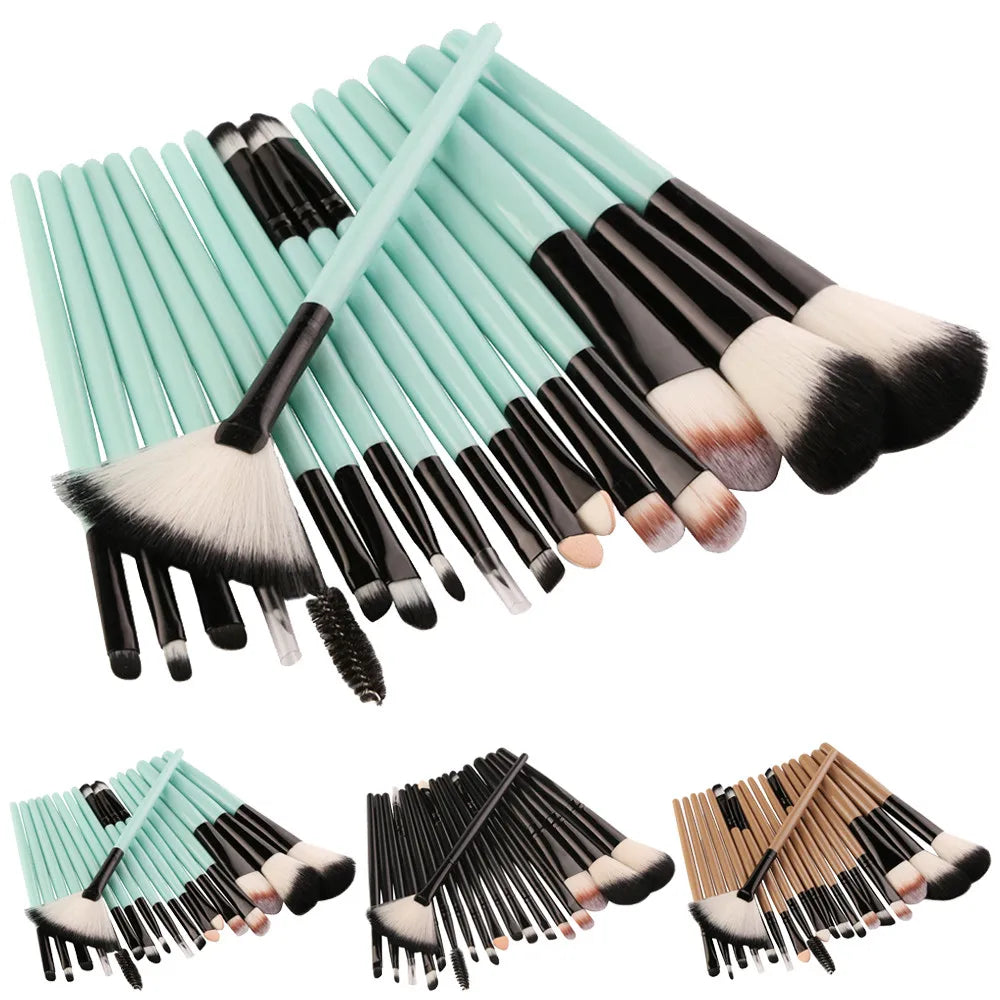 18 Pcs Makeup Brush Set Tools Make-Up Toiletry Kit Wool Make Up Brush Set