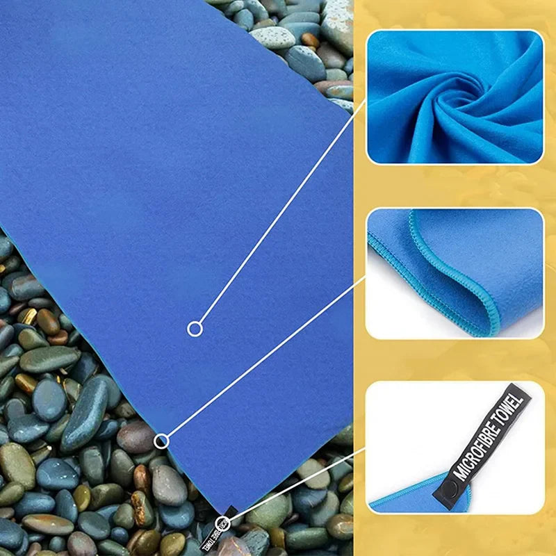 Super large Ultra-fine Fiber Bath Towel Soft High ab Sorption Travel Beauty Salon Sand Towel Quick-drying Towels for travel