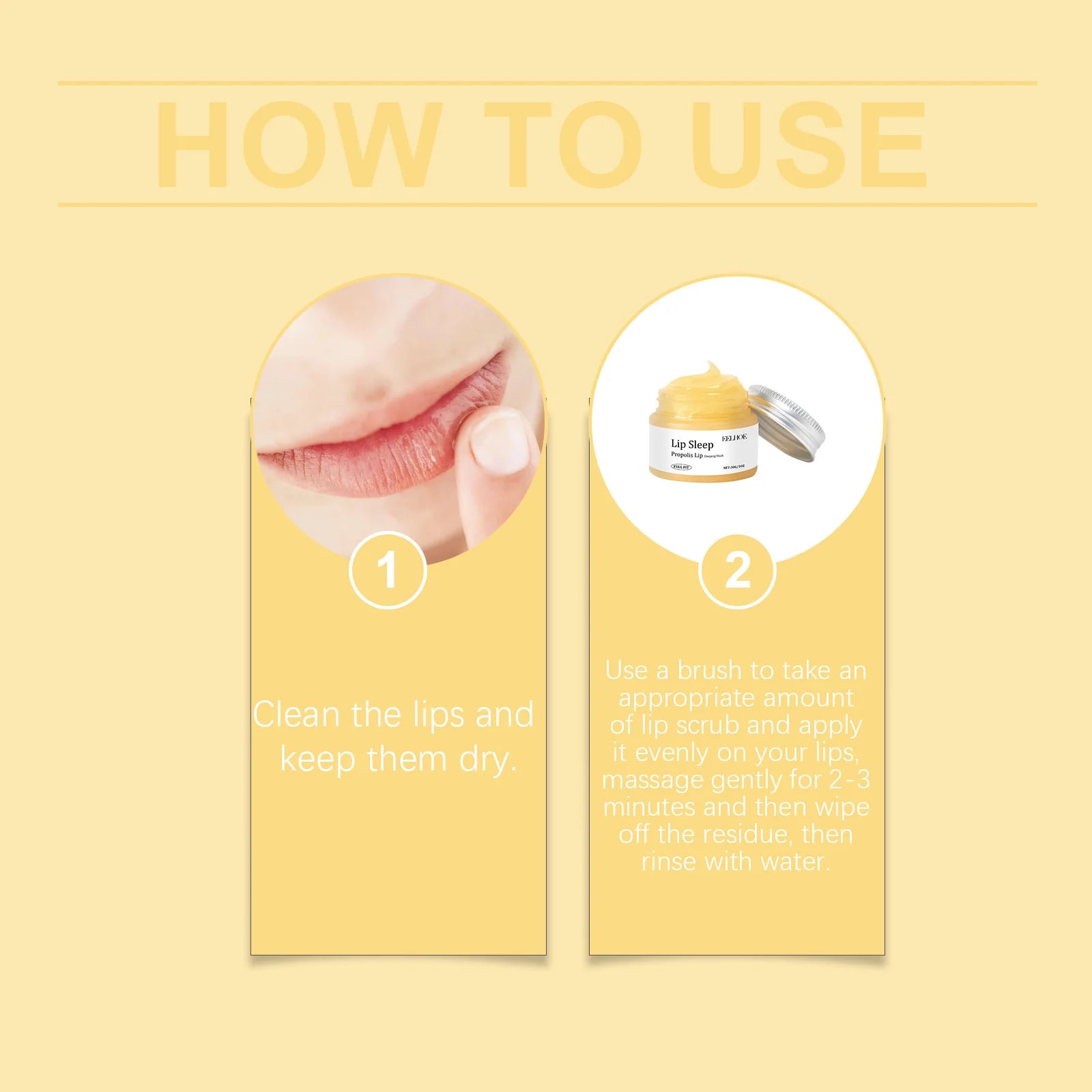 Propolis Lip Sleeping Mask Deeply Nourish Lips Enhance Lip Elasticity Prevent Chapped Lips Long-lasting Moisturizing Lip Mask