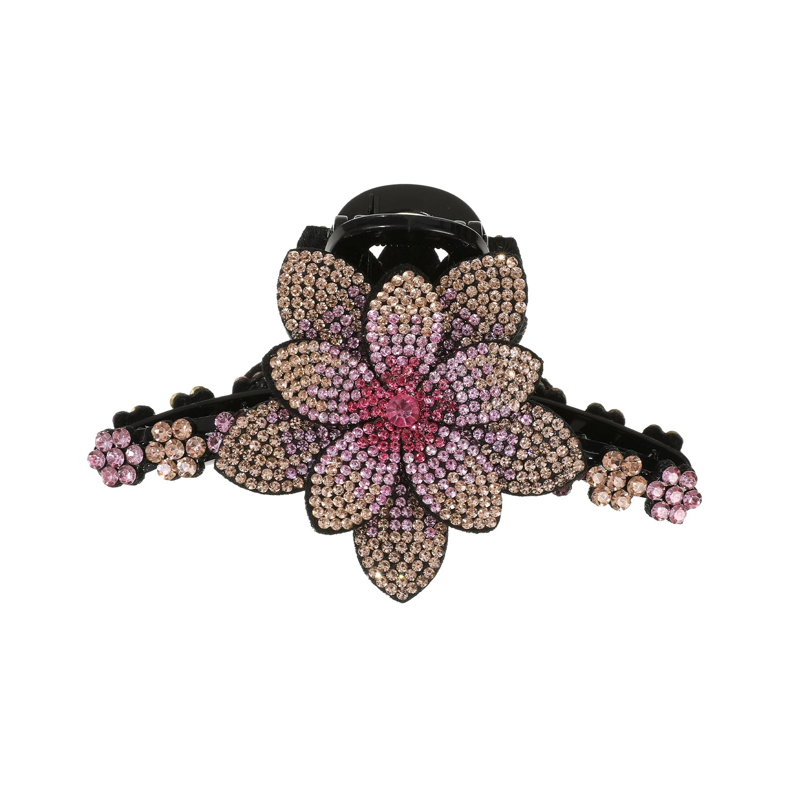 AWAYTR New Flower Hair Claws Clips Hairpins For Girls Women Fashion Rhinestone Hairgrip Barrettes Hair Crab Hair Accessories