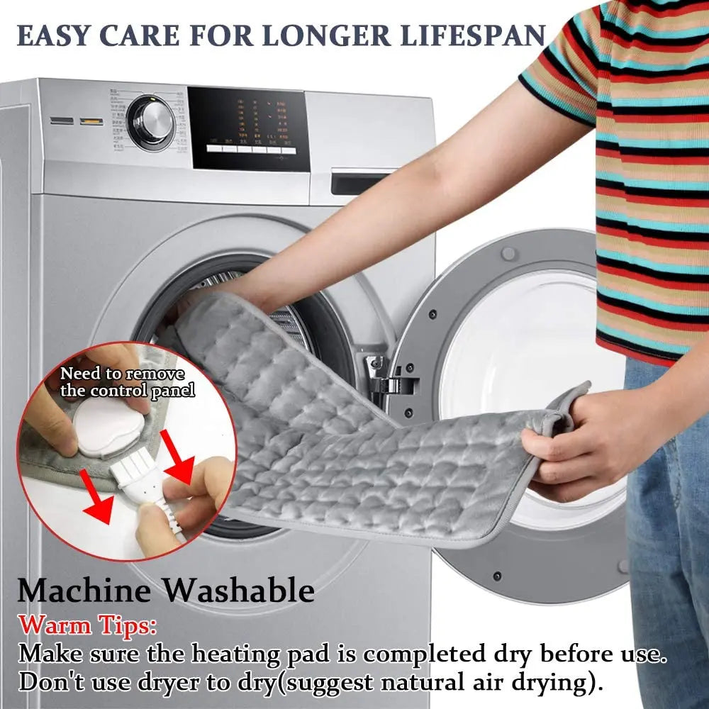 Electric Heating Pad Shoulder Back Leg Pain Relief Physiotherapy Winter Heater Timed Temperature Control Heating Blanket Mat