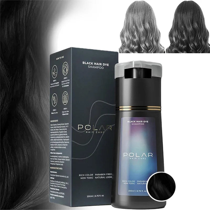 3-in-1 Hair Dye Shampoo  Quick Color Shampoo White Hair Quick Blackening Shampoo Oil Control Fluffy Shampoo Product Nourish Hair