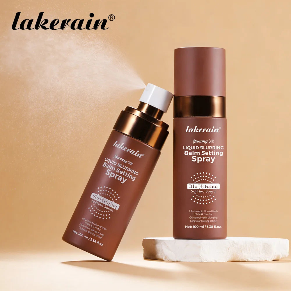 Lakerain Waterproof Makeup Fixing Setting Spray Quick Dry Long Lasting Oil Control Moisturizing Natural Refreshing Makeup Spray