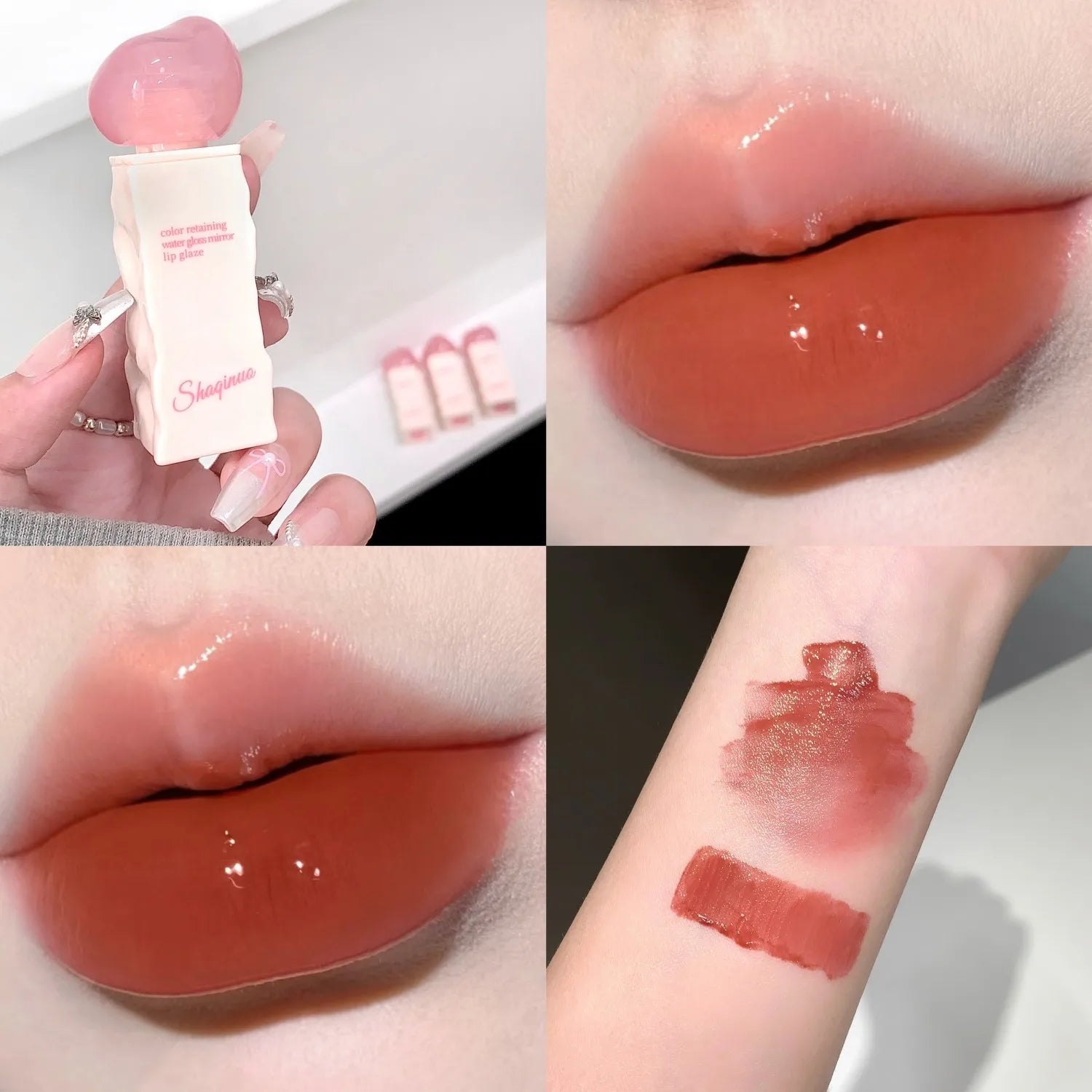 Clear Moisturizing Mirror Water Liquid Lipstick Lasting Hydrating Pink Lip Gloss Plumping Sexy Lip Tint Makeup Korean Cosmetics