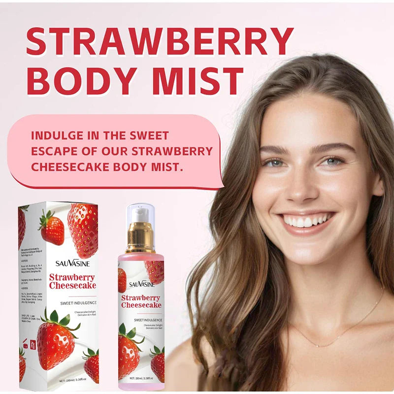 French Women's Strawberries Body Spray Fresh Vanilla Light Long Lasting Perfume Pheromone Perfume New Sweet Date Charm Perfumes