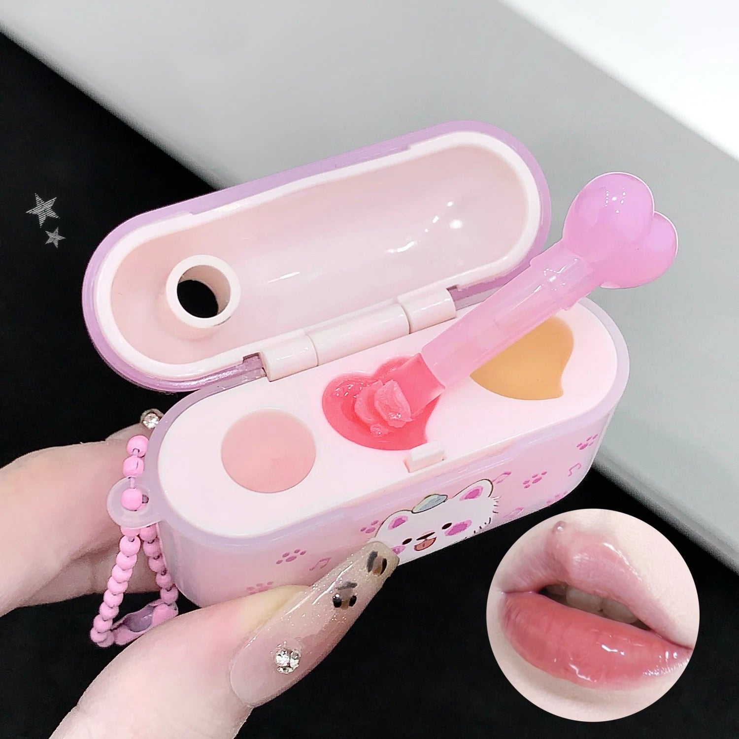 Moisturizing Lip Balm Hydrating Lip Mask Clear Plumping Korean Lips Care Makeup Transparent Jelly Crystal Mirror Solid Lip Gloss