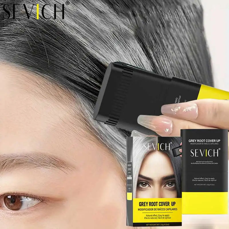 Hair Color Stick For Men & Women Quickly Covers Gray White Hair Concealer Waterproof Hairline Instant Covering Hair Dye Stick