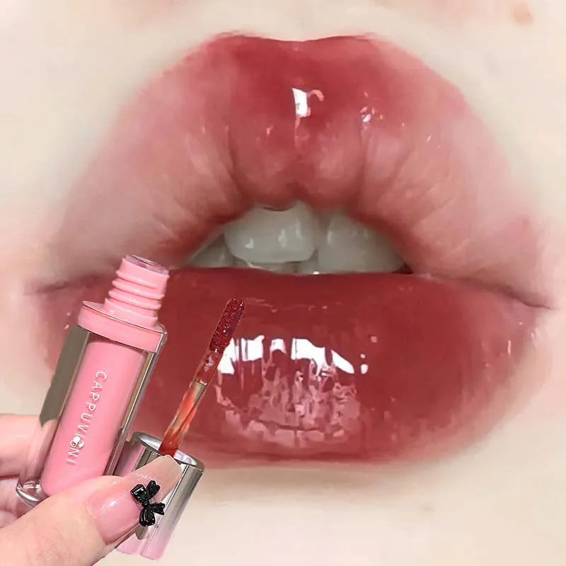 Waterproof Lasting Moisturizing Lightweight Lip Gloss Cute Korea Makeup Clear Fruit Juice Lip Tint Blueberry Wine Stain Lipgloss