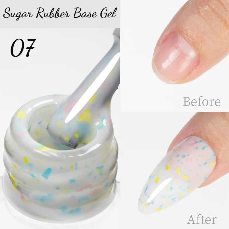PUENTE 15ML Vitamin E Base Coat Gel Nail Polish For Soft Thin Breaking Nails Strengthen Soak Off UV Gel Varnish For Nail Care