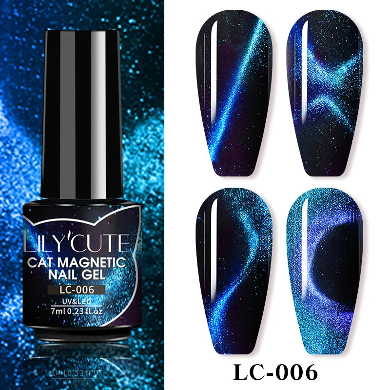 LILYCUTE Thermal Nail Gel Polish 3 Layers Temperature Shiny Color Changing Series Semi Permanent  Soak Off UV Nail Gels Polish