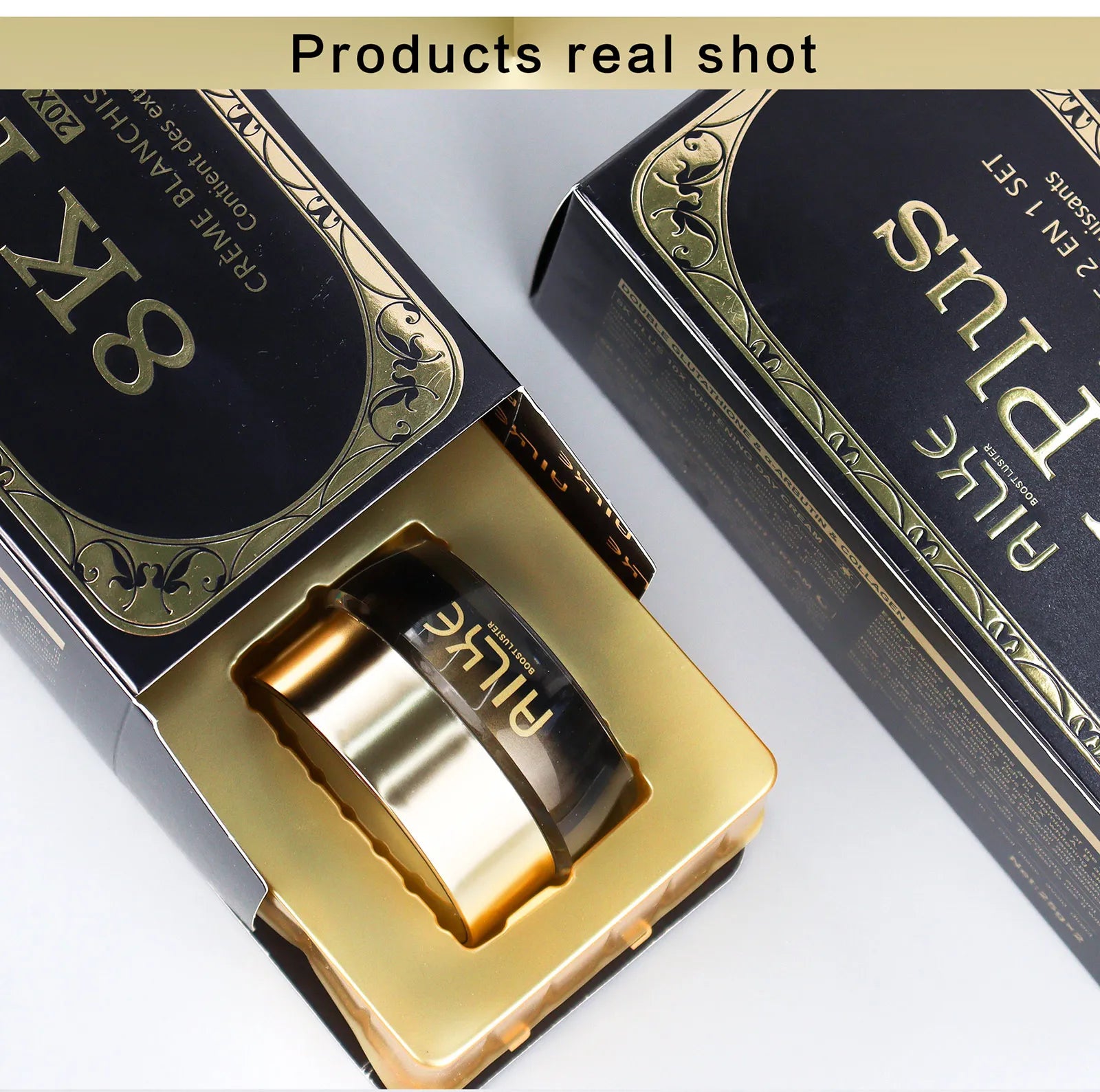 AILKE Whitening Face Cream, Reduce Dark Spots, Wrinkles, Melanin, Even Skin Tone, With Collagen, Glutathione, for All Skin Types