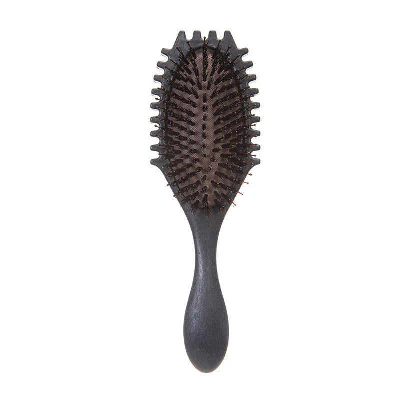 1pcs Curl Styling Tangled Boar Bristle Hair Comb Massage Comb Detangle Hair Styler Shaping Defining Salon Barber Styling Tools
