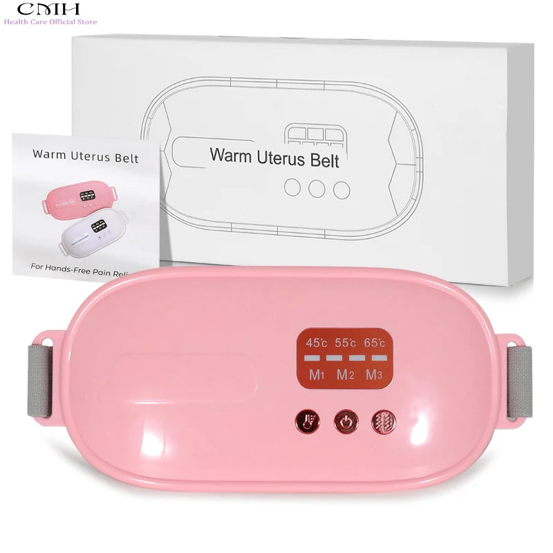 Heating Pad Massageador Corporal Menstrual Cramps Relief Warm Uterus Belt Fitness 3S Fast Heat Massage CMH  Temp Silent Portable