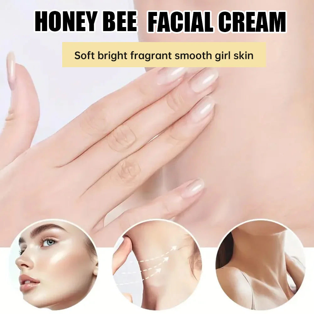 Queen Bee Venom Anti-Aging Face Cream - Collagen Boost & Deep Hydration, Wrinkle Reduction, Day/Night Moisturizer for All Skin