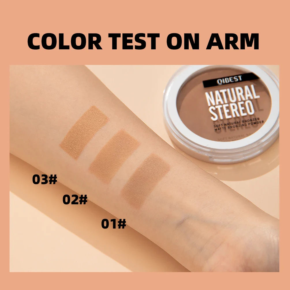 QIBEST Cream Contour Palette Dark Bronzing Powder Charlotte Makeup For Face Highlighter Bronzer Long-Lasting Concealer Cosmetics