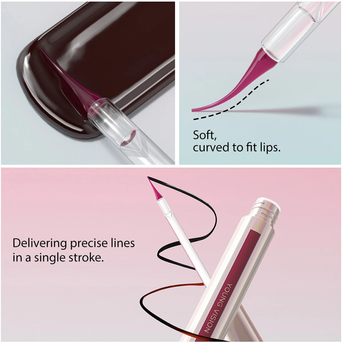 Waterproof Lip Liner Peel Off Tattoo Lipgloss Waterproof Long Lasting Matte Lip Tint Brown Contour Tear-off Lips Stain Cosmetics