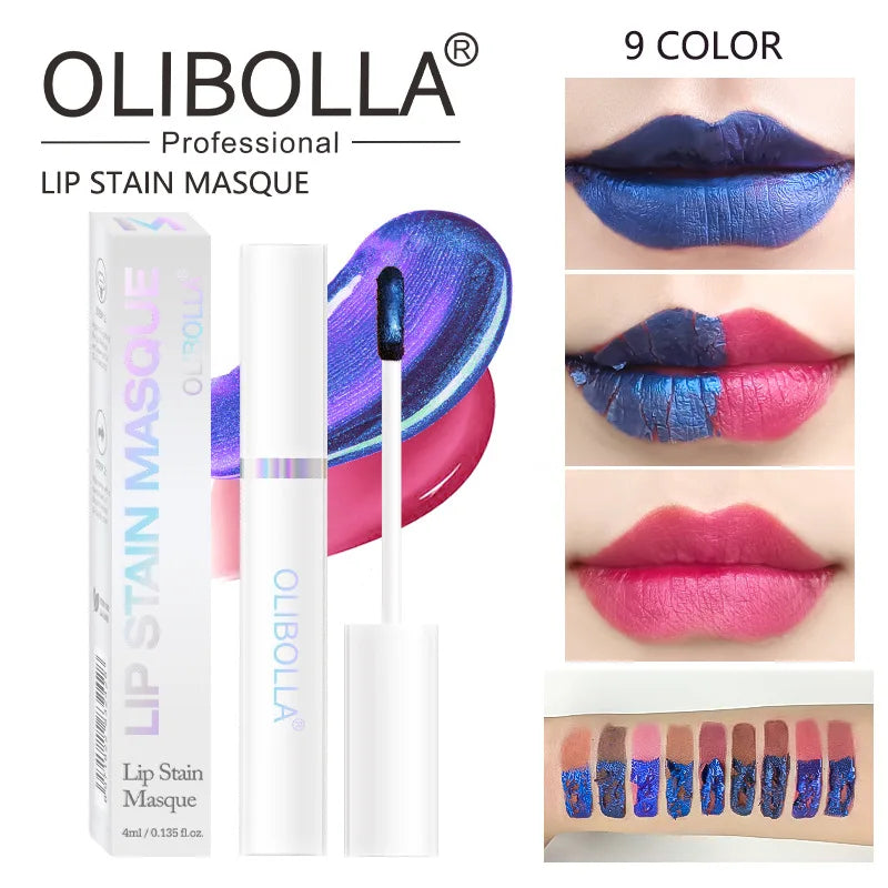 Lip Stain Peel Off  Long Lasting Waterproof Pink Lip Tint Transfer Proof Non Stick Cup Natural Women Cosmetics Makeup 7 colors