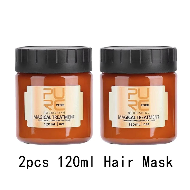 PURC 5 Seconds Magic Hair Mask Argan Oil Nourishing Smoothing Repair Damaged Frizz Masks Hair Care