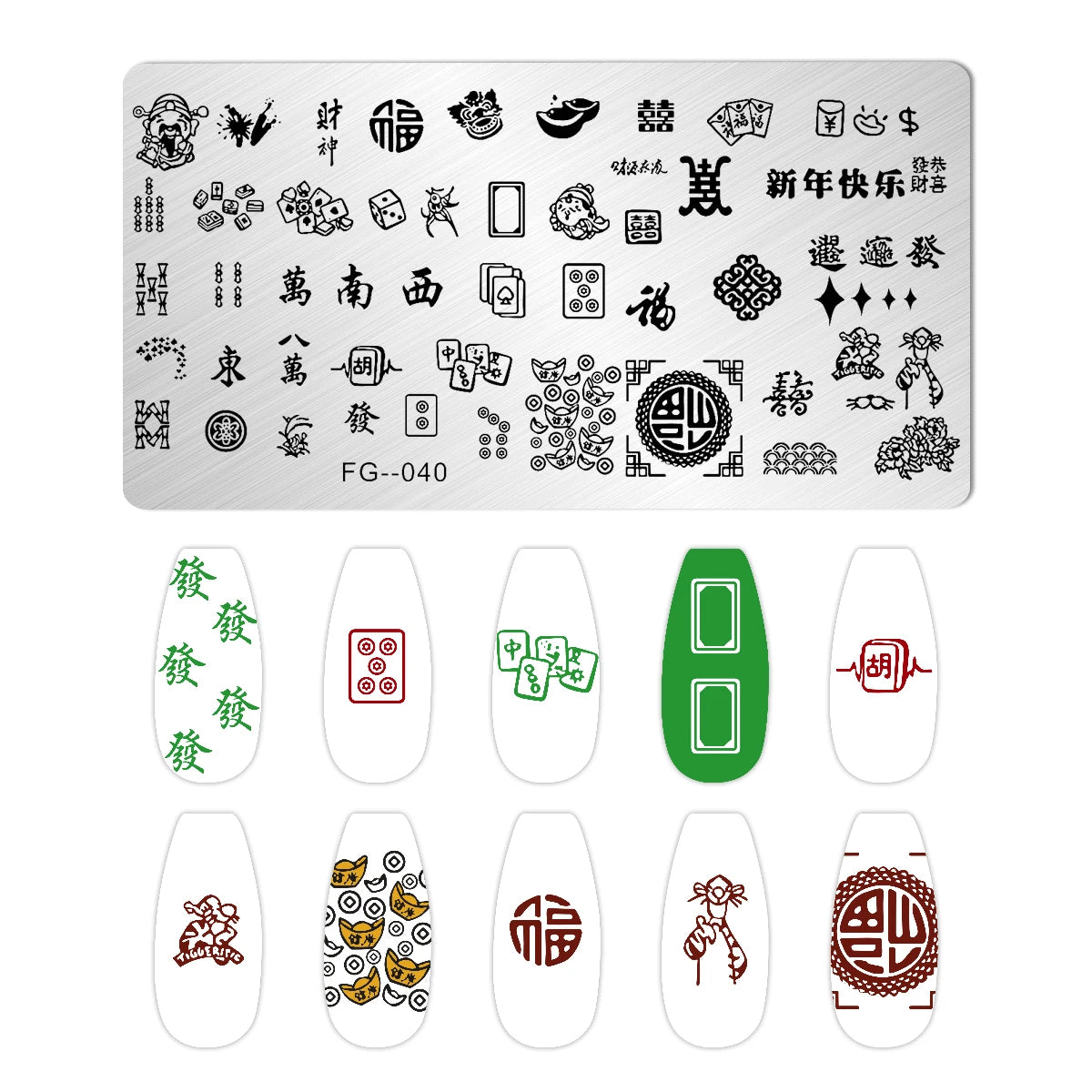 Cartoon Bear Nail Stamping Plates Fruit ice cream cake Floral Flower Leaf  Printing Stencil Nail Stamp Templates Nail Art Tools