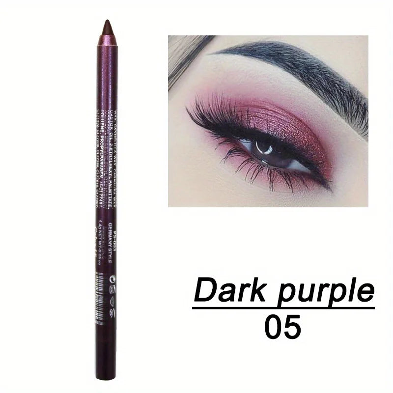 Smudge-Proof High-Shine Waterproof Eyeliner Pencil - Long-Lasting, Ethically Made, Black & Multicolor Options