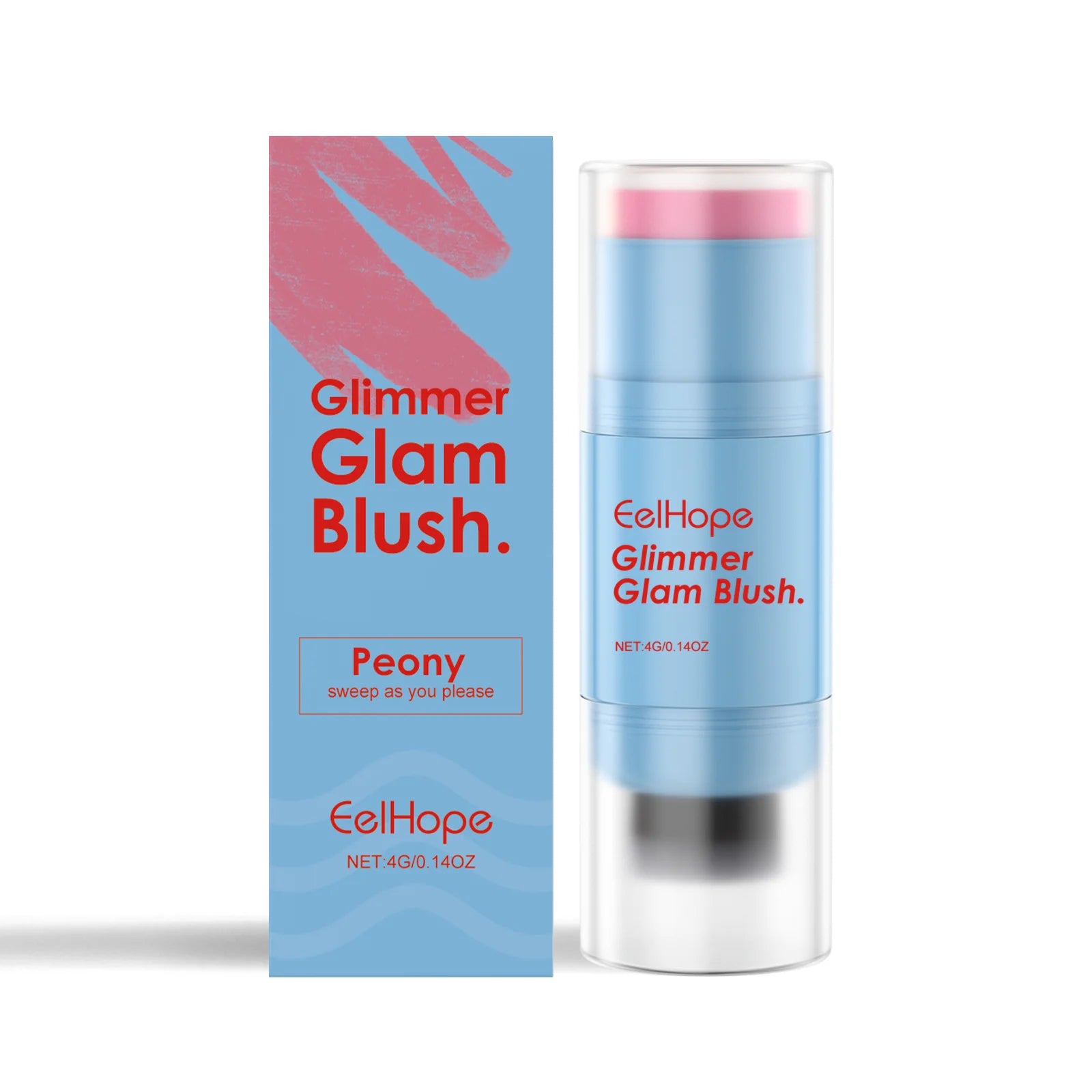 Blush Stick Double-Ended Natural Long Lasting Expansive Color Brightening Matte Makeup Monochrome Creamy Lips Cheek Rouge Makeup