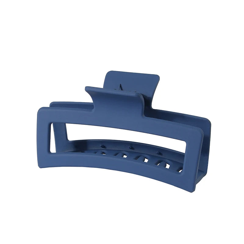 13CM Oversized Solid Color Square Frosted Shark Clip for Thick Hair Women Girls - Hot Sale Fashion Hair Accessories