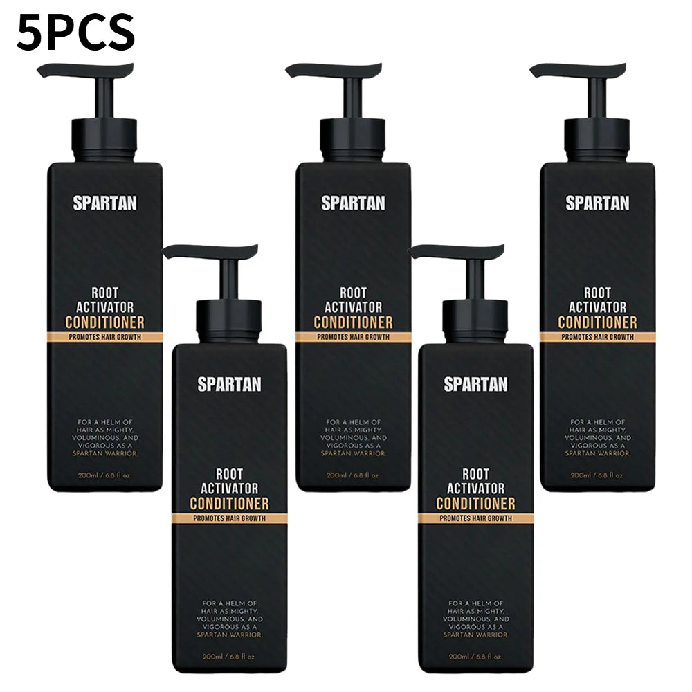 Spartan Root Activator Shampoo Ginger Root Hair Care Dandruff Control Anti Hair Loss Hair Regrowth Fluffy Strengthens Shampoo