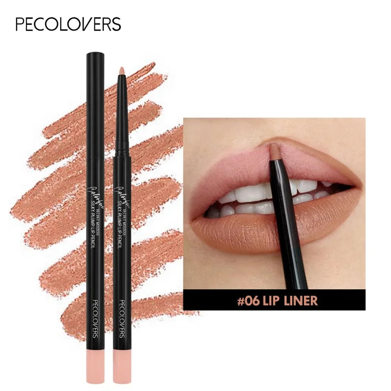Matte Lip Liner Lipstick Waterproof Non-stick Cup Natural Long-lasting Lipstick Multi-color Lip Cosmetics Lip Pencil