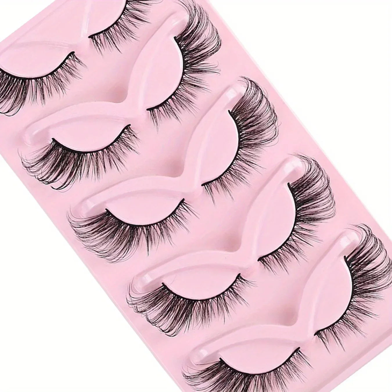 15Pairs 3-Pack Cat Eye Lashes Long Lashes Cat Eye Look Wispy Lashes Eye End Elongated Strip Thick False Eyelashes