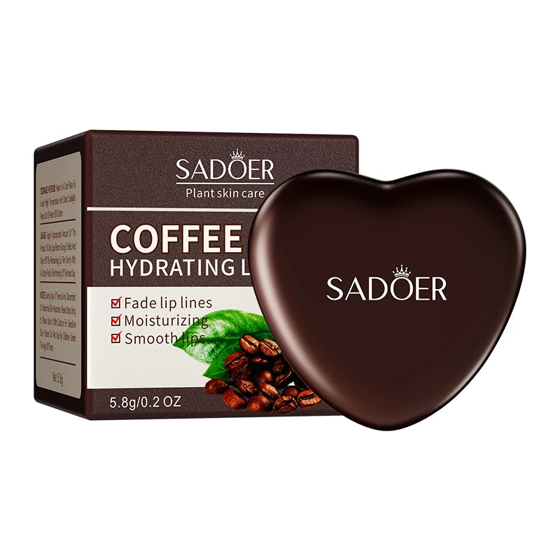 SADOER Coffee Lip Mask Moisturizing Plump Lips Skin Care Hydrating Nourishing Anti-wrinkles Lip Patches Lips Plumper