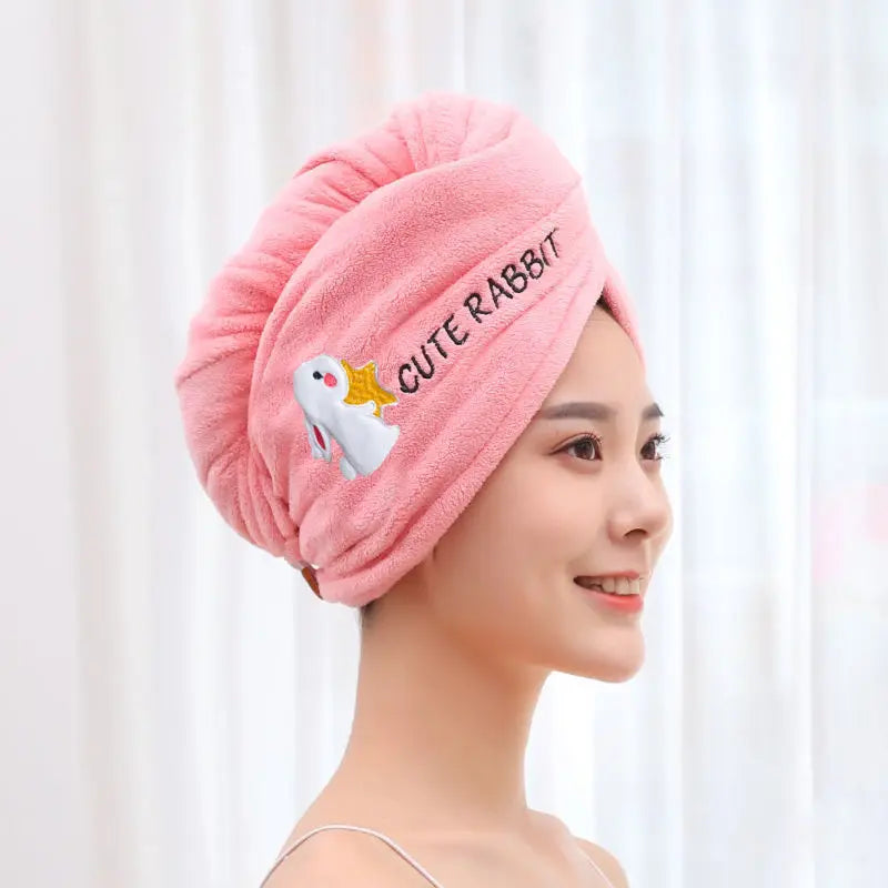 Women Hair Towel Microfiber Towel Bath Towels for Adults Home Terry Towels Bathroom Serviette De Douche Turban for Drying Hair