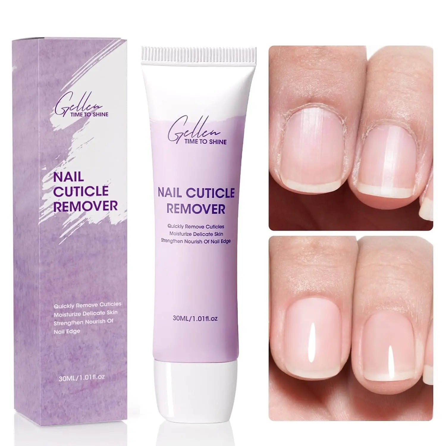 GELLEN 8 in 1 Nail Strengthener Hardener Serum 15ml Repair Weak Brittle Nails Fast Air Dry Cherry Blossom Scent Women Manicure
