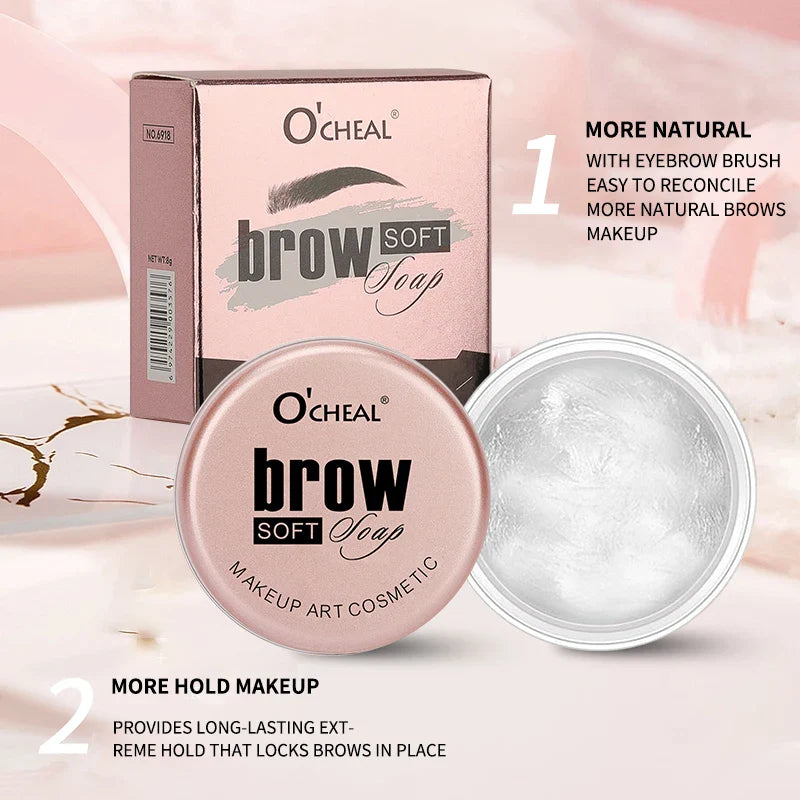 Eyebrow Styling Gel 3D Feathery Brow Wax – Waterproof, Long-Lasting, Easy-to-Wear Shaping Gel for Natural Sculpted Eyebrows Makeup