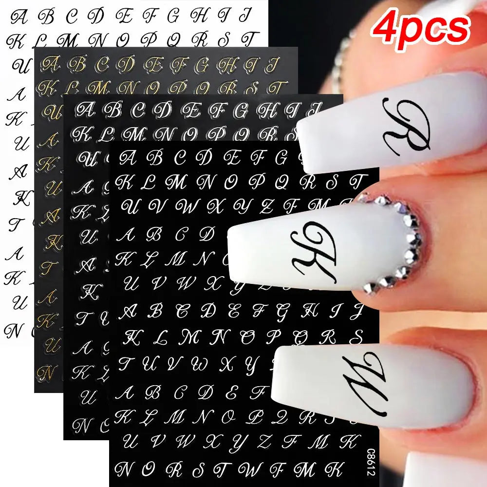 3D Gold/ Silver Star/Sun/Moon Bronzing Nail Art Sticker Laser Star Moon Styles Nail Decal Gold Silver Self-Adhesive Slider 1Pcs