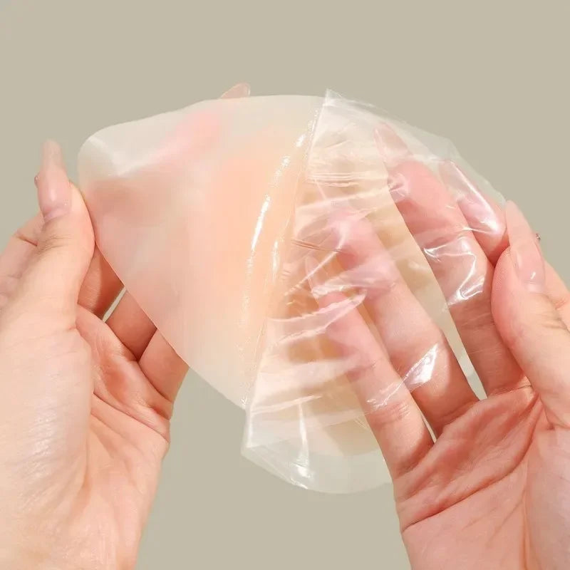 No Glue Sticky Nipple Cover Plunge Droplet Invisible Bra Ultra Thin Seamless Silicone Nubra Stickers Lifting Breast Pads Pasties