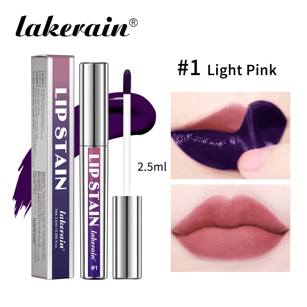 3Color Metallic Lip Stain Peel Off Long Lasting Waterproof Pink Lip Tint Proof Natural No Fading Lip Gloss Cosmetic Women's Gift