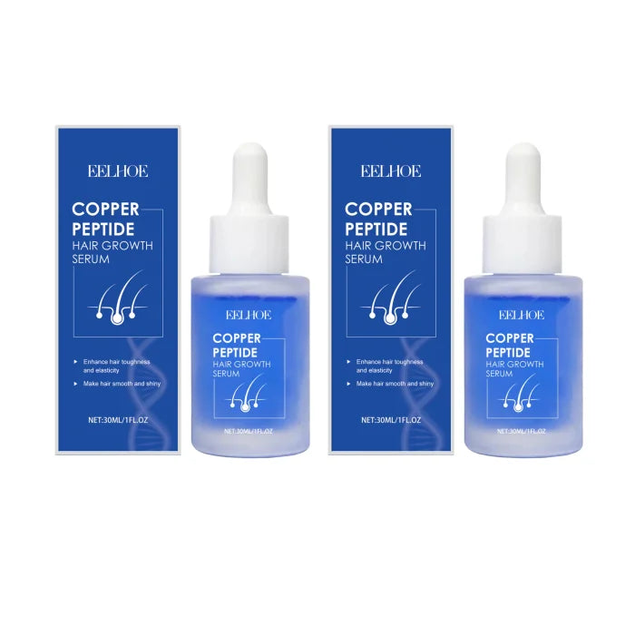 EELHOE Blue Copper Peptide Serum for Hair Growth Treatments for Damaged Hair Strengthening Products Prevent Hair Loss Essence
